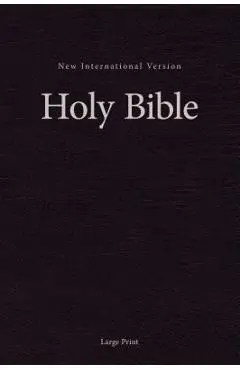 NIV, Pew and Worship Bible, Large Print, Hardcover, Black - Zondervan