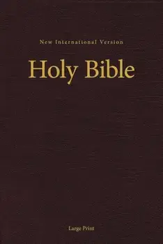 NIV, Pew and Worship Bible, Large Print, Hardcover, Burgundy, Hardcover/Zondervan