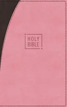 Niv, Premium Gift Bible, Leathersoft, Pink/Brown, Red Letter Edition, Indexed, Comfort Print/Zondervan