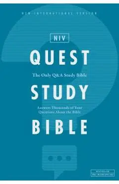 Niv, Quest Study Bible, Hardcover, Comfort Print: The Only Q and A Study Bible - Christianity Today Intl