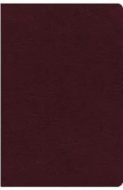 NIV, Reference Bible, Giant Print, Bonded Leather, Burgundy, Red Letter Edition, Indexed, Comfort Print - Zondervan