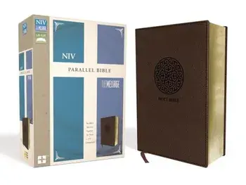 NIV, the Message, Parallel Bible, Leathersoft, Brown: Two Bible Versions Together for Study and Comparison/***