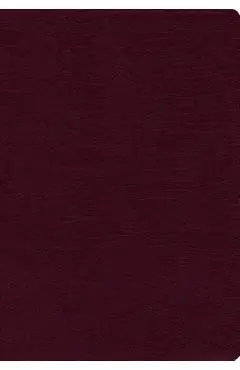 NIV, Thinline Bible, Bonded Leather, Burgundy, Red Letter Edition - Zondervan