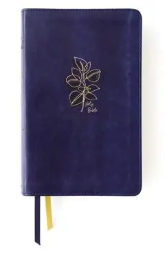Niv, Women's Devotional Bible, Leathersoft, Navy, Comfort Print - Zondervan