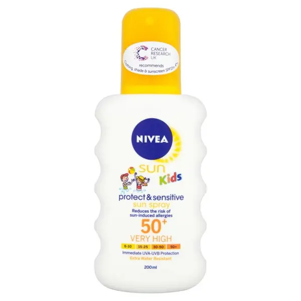 Nivea 85847 Sun Kids Protect & Sensitive Spray SPF50 200 ml