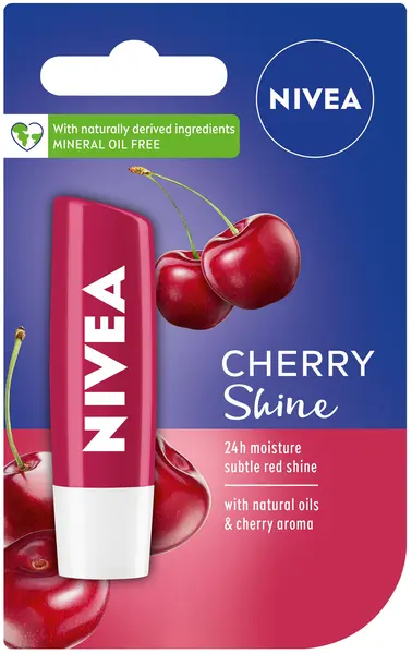 Nivea Balsam de buze Cherry Shine, 4.8 g