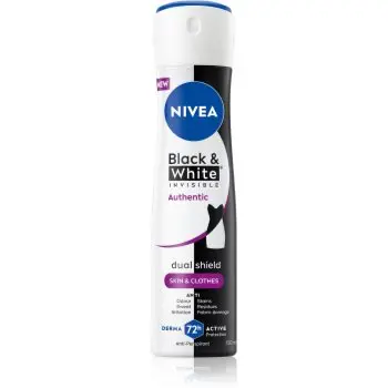 NIVEA Black & White Authentic spray anti-perspirant 72 ore