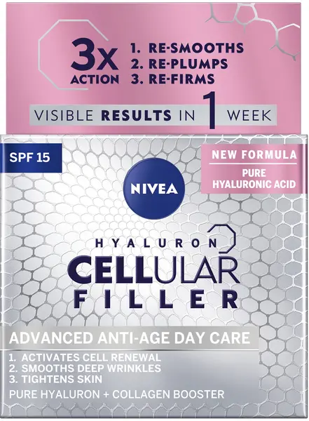 Nivea Cellular Cremă de zi Hyaluron Filler, 50 ml