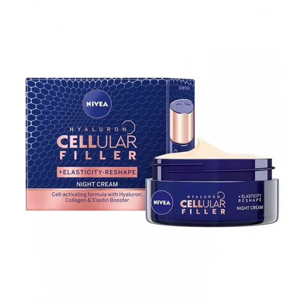 NIVEA Cellular Hyaluron Filler + Elasticity Cream de noapte Volum 50 ml