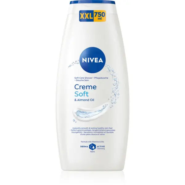 NIVEA Creme Soft gel calmant pentru dus 750 ml