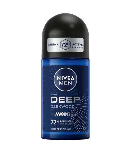 Nivea Deodorant Roll-on, Barbati, 50 ml, Deep