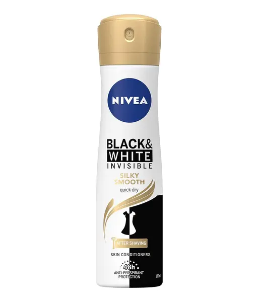 Nivea Deodorant spray, Femei, 150 ml, Invisible Black White Silky Smooth