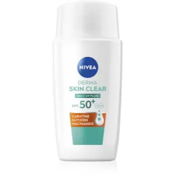 NIVEA Derma Skin Clear fluid protecție SPF 50+