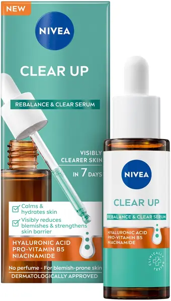 Nivea Derma Skin Clear Ser pentru pielea cu imperfecțiuni, 30 ml