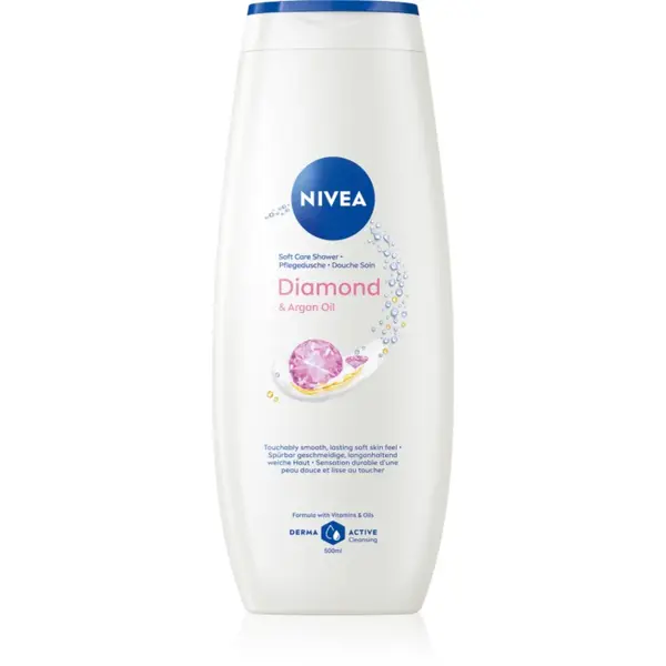 NIVEA Diamond & Argan Oil gel calmant pentru dus 500 ml