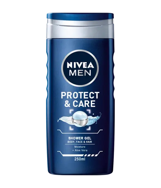 Nivea Gel de dus, Barbati, 500 ml, Protect Care