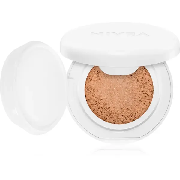 NIVEA Hyaluron Cellular Filler Cushion burete cu machiaj matifiant 3 in 1 culoare 02 Medium 15 g