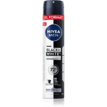 NIVEA MEN Black & White Invisible Original spray anti-perspirant pentru barbati
