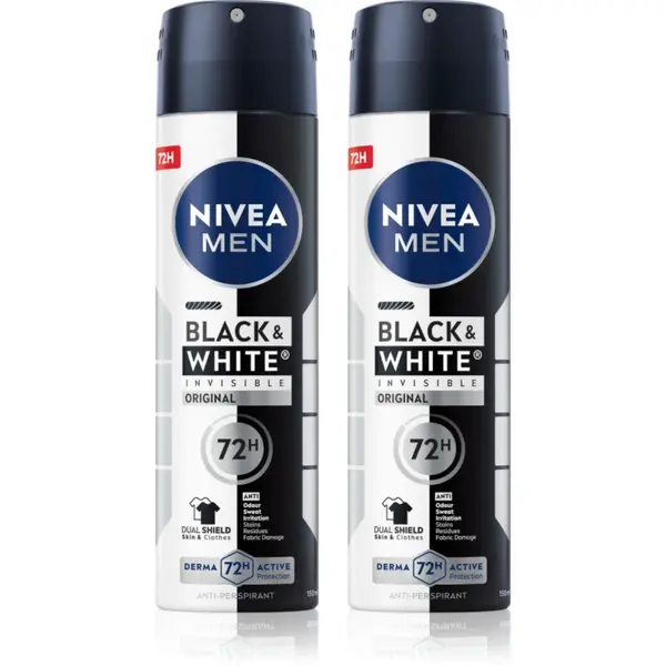 NIVEA MEN Black & White Invisible Original spray anti-perspirant ambalaj economic