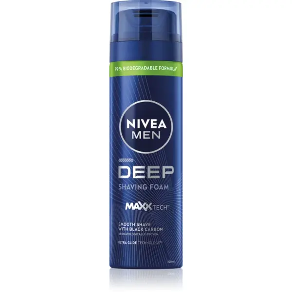NIVEA MEN Deep spumă pentru bărbierit pentru barbati 200 ml