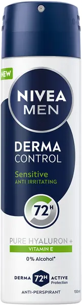 Nivea Men Derma Control Deodorant spray Sensitive, 150 ml
