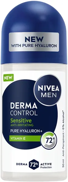 Nivea Men Derma Control Roll-on antiperspirant Sensitive, 50 ml