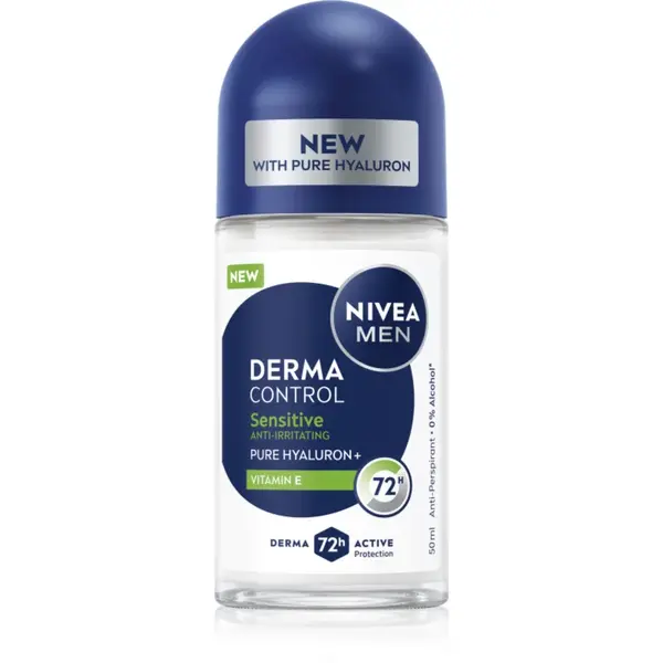 NIVEA MEN Derma Control Sensitive deodorant roll-on antiperspirant pentru piele sensibila 50 ml
