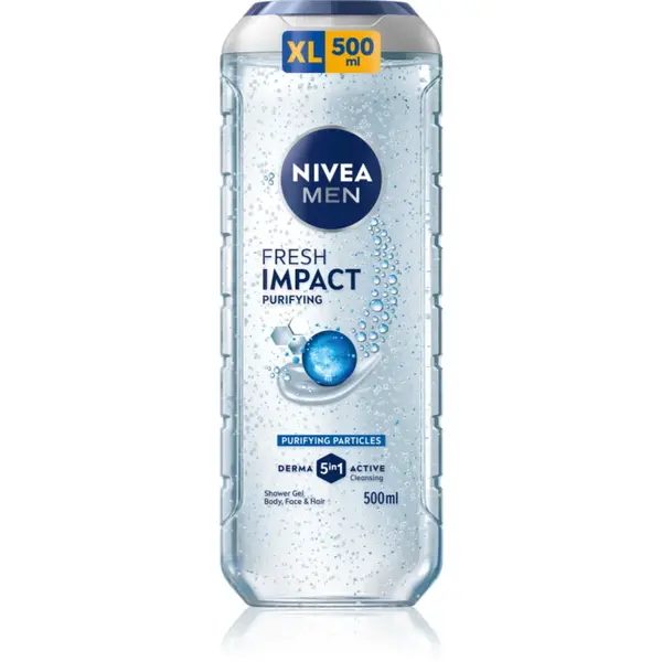 NIVEA MEN Fresh Impact Gel de duș pentru bărbați 500 ml