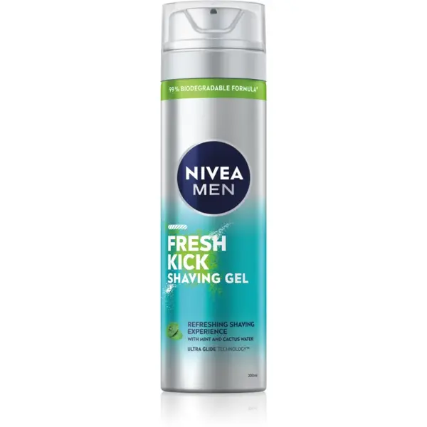 NIVEA MEN Fresh Kick gel pentru bărbierit pentru barbati 200 ml