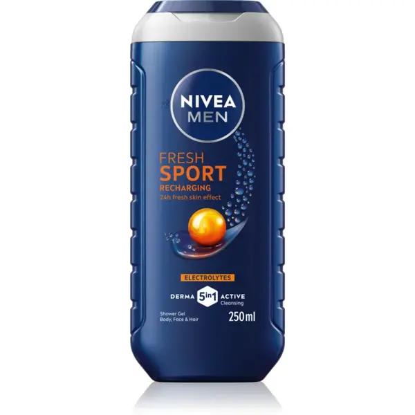 NIVEA MEN Fresh Sport gel de duș cu minerale pentru bărbați 250 ml