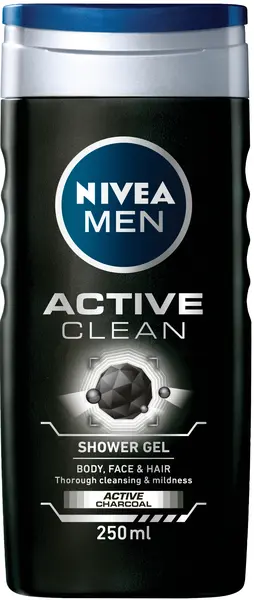 Nivea Men Gel de duș Active Clean, 250 ml