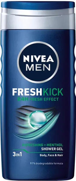 Nivea Men Gel de duș Cool Kick, 250 ml