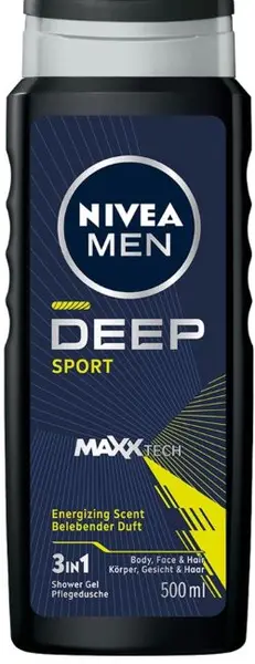Nivea Men Gel de duș Deep Sport, 500 ml