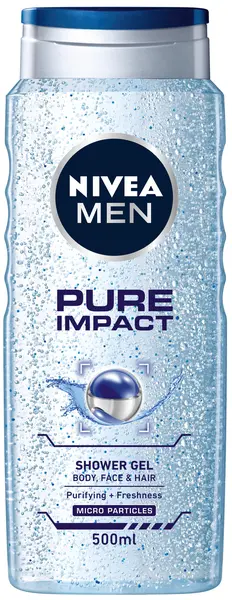 Nivea Men Gel de duș Pure Impact, 500 ml