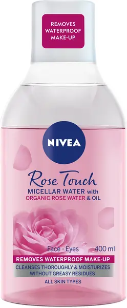 Nivea Rose Touch Apa micelara bifazica, 400 ml