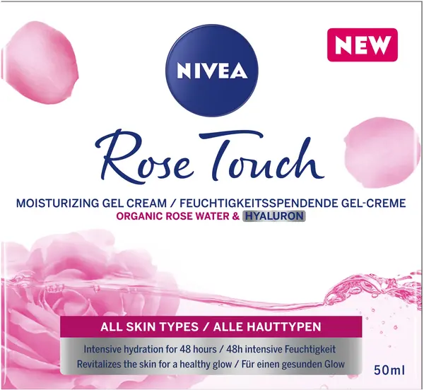 Nivea Rose Touch Cremă de zi, 50 ml