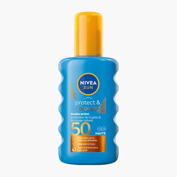 Nivea Spray de protecție solară Sun Protect & Bronze SPF 50+ Volum 200 ml