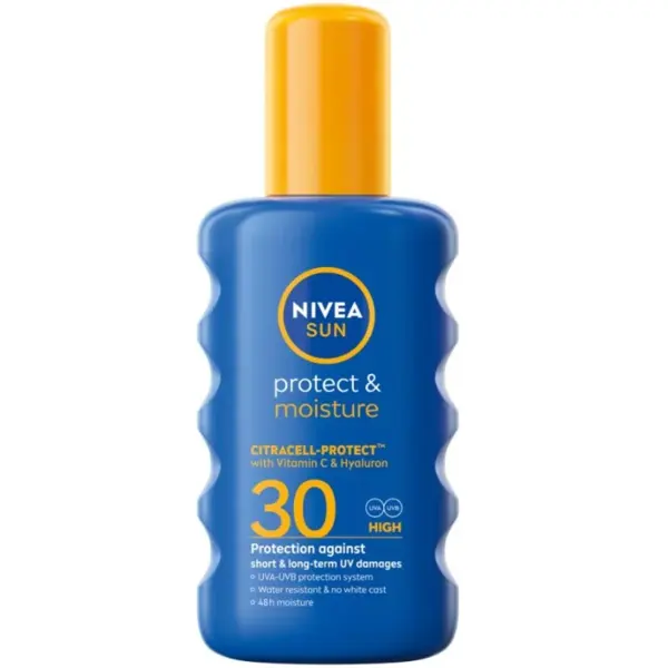 Nivea Spray solar hidratant Sun Protect & Moisture SPF 30 Volum 200 ml