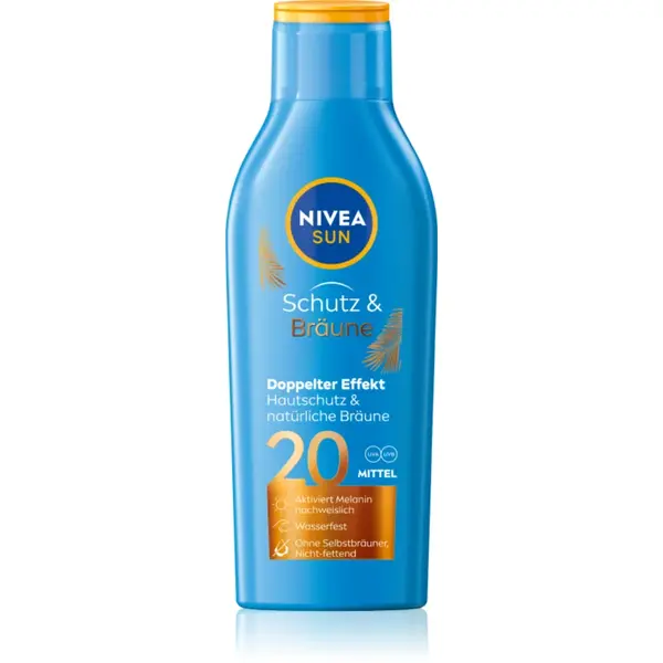 NIVEA SUN Protect & Bronze lotiune de protectie solara intensiva SPF 20 200 ml