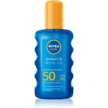 NIVEA SUN Protect & Dry Touch spray transparent pentru bronzat SPF 50