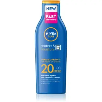 NIVEA SUN Protect & Moisture loțiune pentru plaja SPF 20