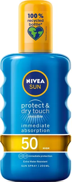 Nivea Sun Spray de protecție solară Protect & Dry, SPF50, 200 ml