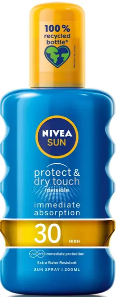 Nivea Sun Spray de protecție solară Protect & Dry Touch, SPF30, 200 ml