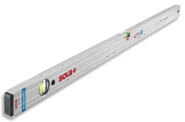 Nivela cu bula (Boloboc magnetic) cu profil tubular pentru instalatii, 100cm MRMI 100 - Sola-01491301