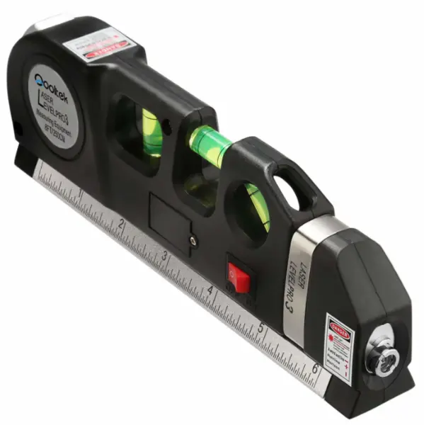 Nivela cu Laser Level Pro3 Multifunctionala cu Boloboc si Ruleta