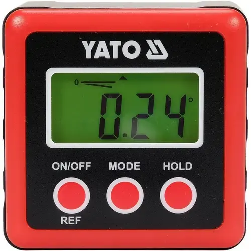 Nivela digitala Yato YT-71000, Aluminiu, Negru/Rosu