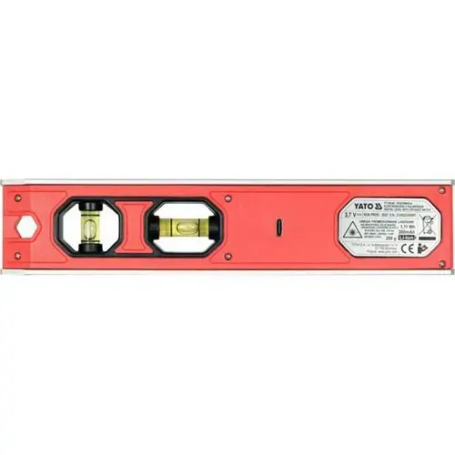 Nivela electronica torpedo Yato YT-30340, 230mm, laser rosu, 3 magneti, 230x20x47mm