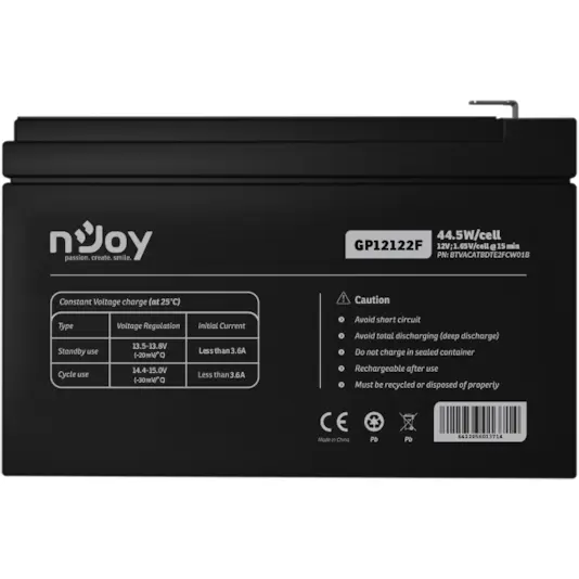 Njoy Baterie nJoy GP12122F 12V 44.5 W/celula