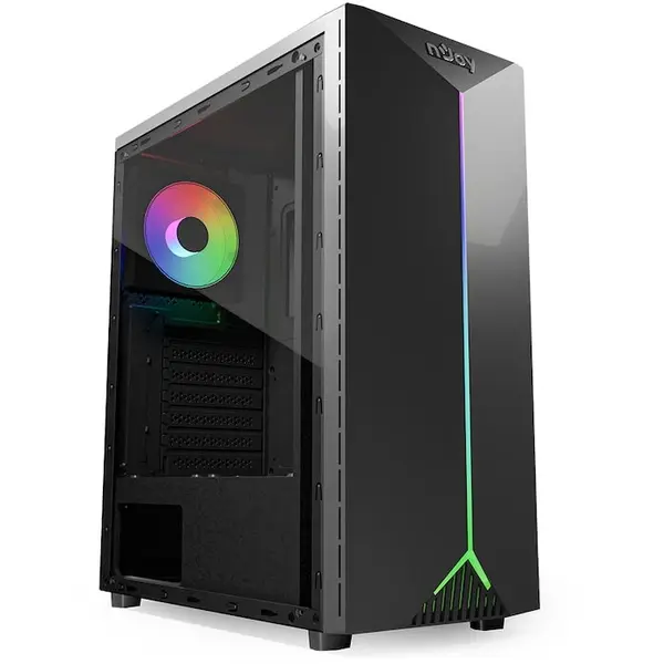 Njoy Carcasa nJoy PC Anil Fara Sursa ,ATX mATX , Negru