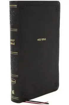 NKJV, End-of-Verse Reference Bible, Compact, Leathersoft, Black, Red Letter, Comfort Print. Holy Bible, New King James Version/Thomas Nelson